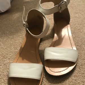 Nine West White Sandals